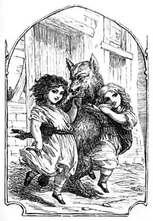 Snow-White and Rose-Red 1901. Artist: Edward Henry Wehnert