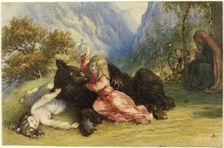 Snow White and Rose Red, n.d. Creator: Richard Doyle