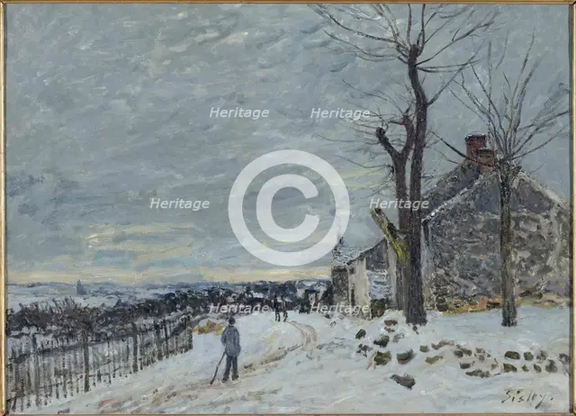 Snow at Veneux-Nadon, c. 1880.