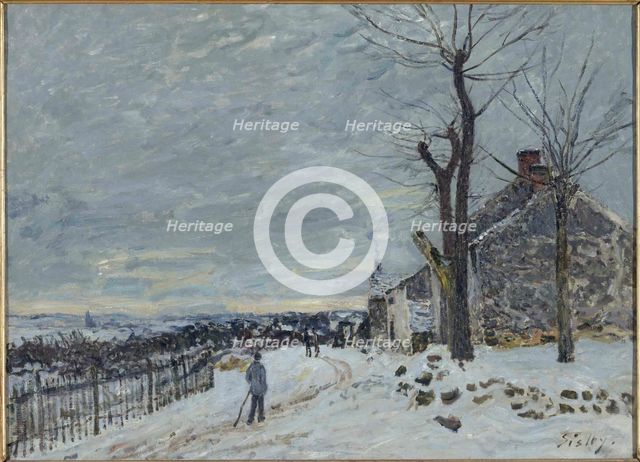 Snow at Veneux-Nadon, c. 1880.