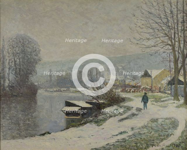 Snow at Port-Marly (La neige à Port-Marly), 1902. Creator: Maufra, Maxime (1861-1918).