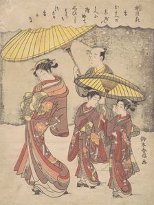 Snow, ca. 1769., ca. 1769. Creator: Suzuki Harunobu