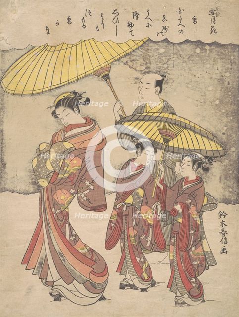 Snow, ca. 1769., ca. 1769. Creator: Suzuki Harunobu.