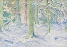 Snow-covered forest, 1909. Creator: Marc, Franz (1880-1916)