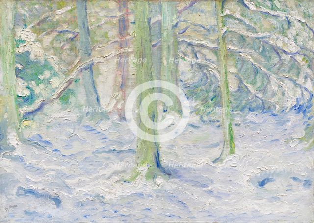 Snow-covered forest, 1909. Creator: Marc, Franz (1880-1916).