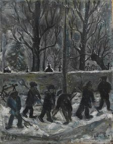 Snow-Clearing, 1933. Creator: John Christensen
