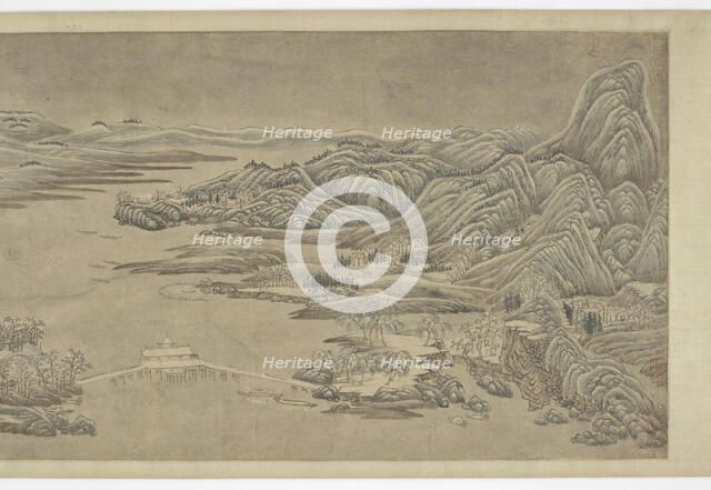 Snow Clearing on Mountains and Rivers, after Wang Wei, 16th-17th century. Creator: Unknown.