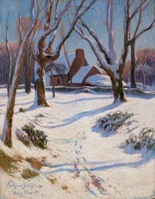 Snow in Brittany, 1892. Creator: Moret, Henry (1856-1913)