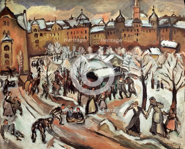 'Snow in Munich', 1909.  Artist: Othon Friesz