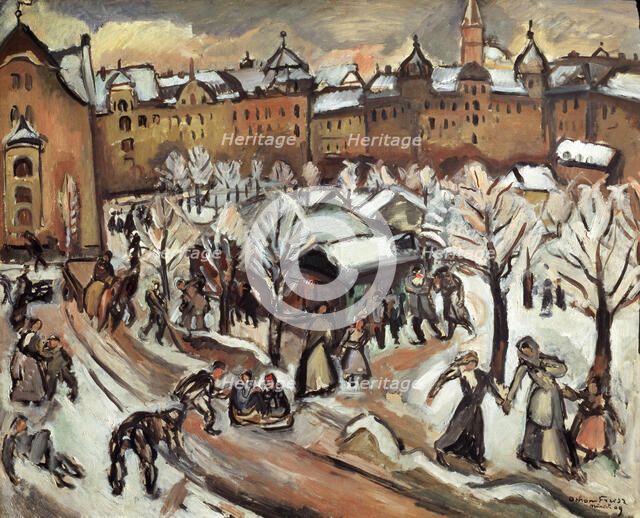 'Snow in Munich', 1909.  Artist: Othon Friesz