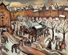 Snow in Munich 1909. Artist: Othon Friesz