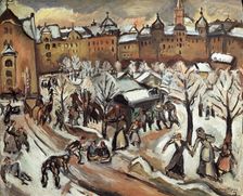 Snow in Munich 1909. Artist: Othon Friesz