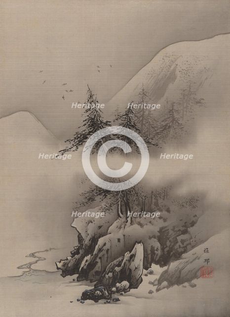 Snow Landscape, ca. 1885-89. Creator: Hashimoto Gaho.