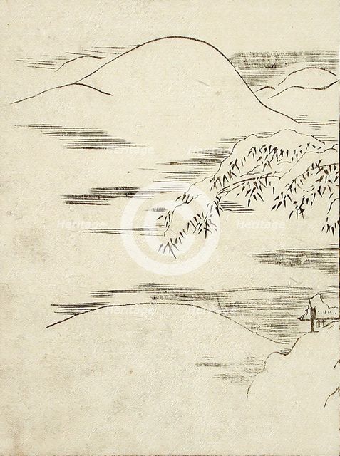 Snow Landscape, c1740. Creator: Tachibana Morikuni.