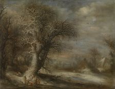 Snow Landscape with Gypsies, c1620s. Creator: Gysbrecht Leytens