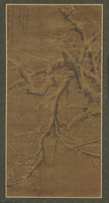 Snow-laden branches of a plum-tree, Ming dynasty, 15th-16th century. Creator: Unknown