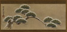 Snow-laden Pine Boughs, Edo period, 18th century. Creator: Ogata Kenzan