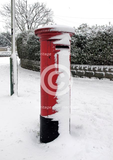 Snow, Northern Road, Swindon, 2010. Creator: Peter Williams.
