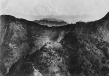 Snow on the Himalayas, taken from Chakrata, 1917