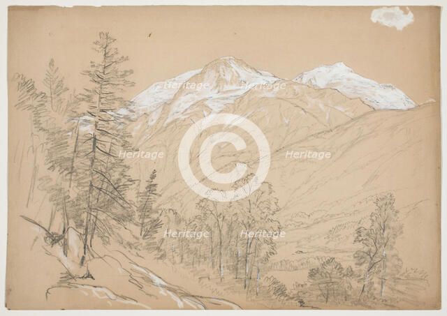 Snow-peaked Mountains, 19th century. Creator: John William Casilear.