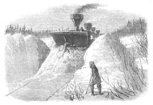 Snow-Plough on the Grand Trunk Railway of Canada, 1870. Creator: Unknown