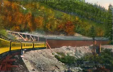 Snow sheds in the Cascade Mountains c1916. Artist: Asahel Curtis