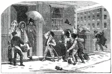 Snow-Sweepers - drawn by Foster, 1850. Creator: Edmund Evans