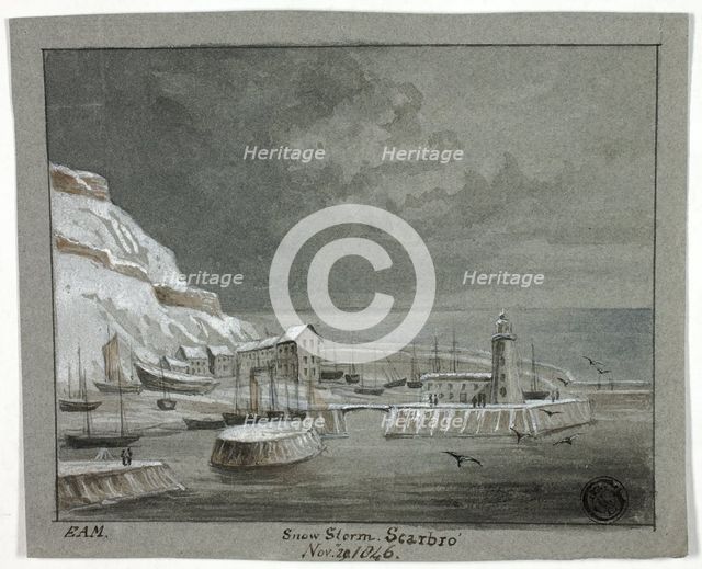 Snow Storm, Scarbro', November 29, 1846. Creator: Elizabeth Murray.