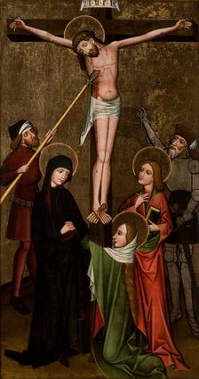 So-Called Great Crucifixion from the Parish Church of St Ursula in Korzenna, between 1425-1475. Creator: Unknown
