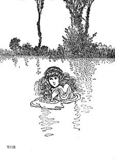 So Elise Took Off Her Clothes and Stepped into the Water c1930. Artist: W Heath Robinson