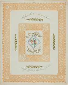 So Fondly Beats this Heart for Thee (valentine), c. 1850. Creator: Unknown