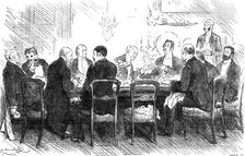 "So he merely pencilled on the back, Can't you give it to some one else?'" 1880. Creator: Joseph Swain