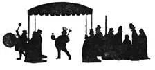 So Now The Emperor Walked Under His High Canopy c1930. Artist: W Heath Robinson