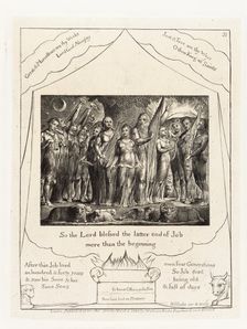 So the Lord blessed the latter end of Job more than the beginning 1825. Creator: William Blake