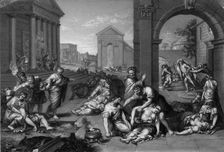 So the Lord sent a pestilence upon Israel 1841. Creator: Peter Lightfoot