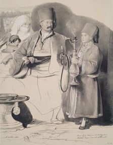 Sotiri Chief Albanian of Mr Colquhoun British Consul at Burarist, 1840. Creator: David Wilkie