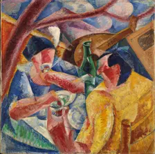 Sotto il pergolato a Napoli (Under the pergola in Naples), 1914. Creator: Boccioni, Umberto (1882-1916)