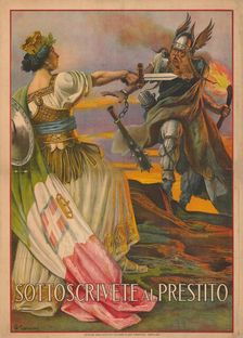 Sottoscrivete al prestito (Signed quickly), 1917