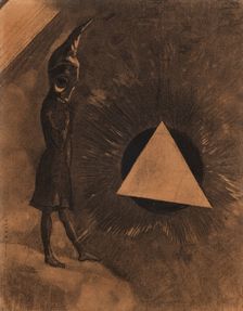 Souci d'absolu... Philosophe (Concern for the absolute... Philosopher), 1880. Creator: Redon, Odilon (1840-1916)