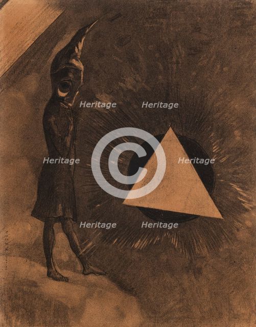 Souci d'absolu... Philosophe (Concern for the absolute... Philosopher), 1880. Creator: Redon, Odilon (1840-1916).