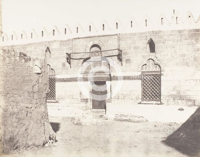 Souâdj, Tombeau de Mouràd-Bey - Entrée de la Mosquée, 1851-52, printed 1853-54. Creator: Félix Teynard.
