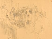 Soudais Deposition (Déposition Soudais), 1896. Creator: Henri de Toulouse-Lautrec