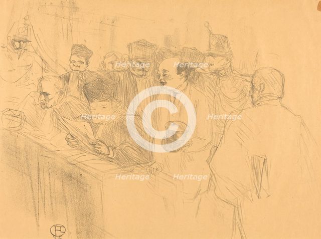 Soudais Deposition (Déposition Soudais), 1896. Creator: Henri de Toulouse-Lautrec.