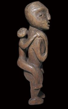 Sound Native American maternal statuette