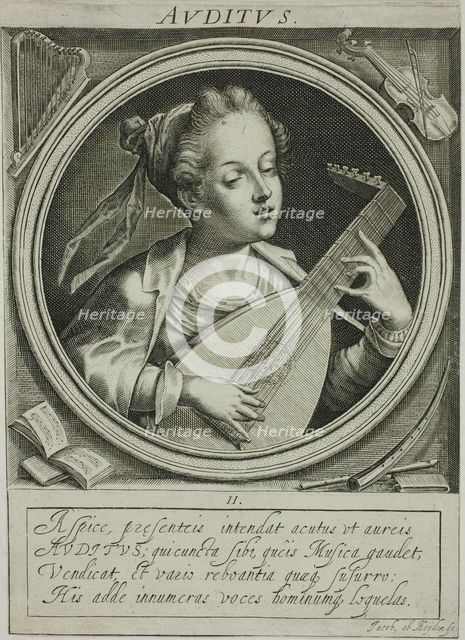 Sound, plate two from The Five Senses, n.d. Creator: Jacob van der Heyden.