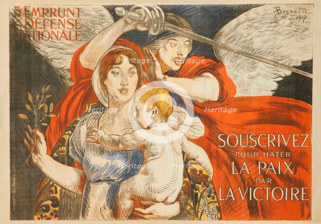 Souscrivez pour hater la Paix par la Victoire, 1917. Creator: Besnard; Paul-Albert (1849-1934).