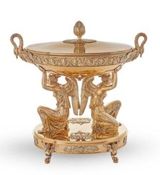 Soup tureen, cover, and liner from the Branicki Service, 1819. Creators: Jean Baptiste Claude Odiot, Pierre-Paul Prud'hon, Adrien Louis Marie Cavelier