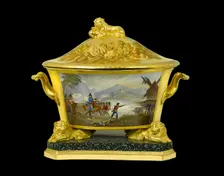 Soup tureen depicting the Battle of Rolica, Portugal, 1808 (1817-1819)