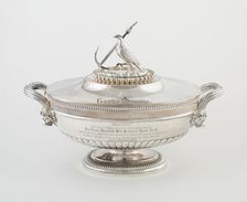 Soup Tureen with Cover from the Hood Service, England, 1806/07. Creator: Paul Storr