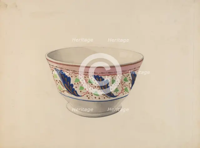 Soup Bowl, c. 1936. Creator: William Kerby.